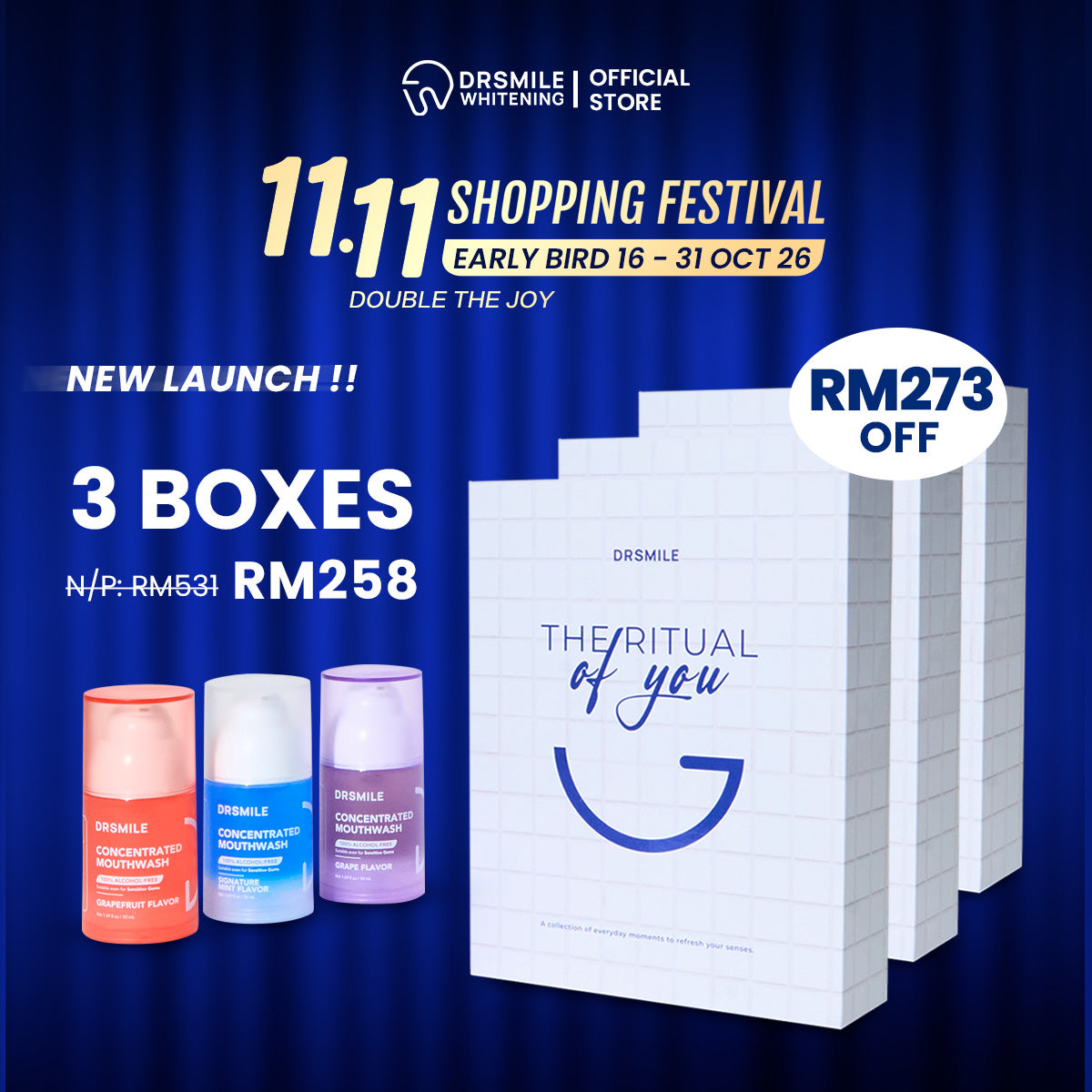 Alcohol-Free, Concentrated Mouthwash Gift Box