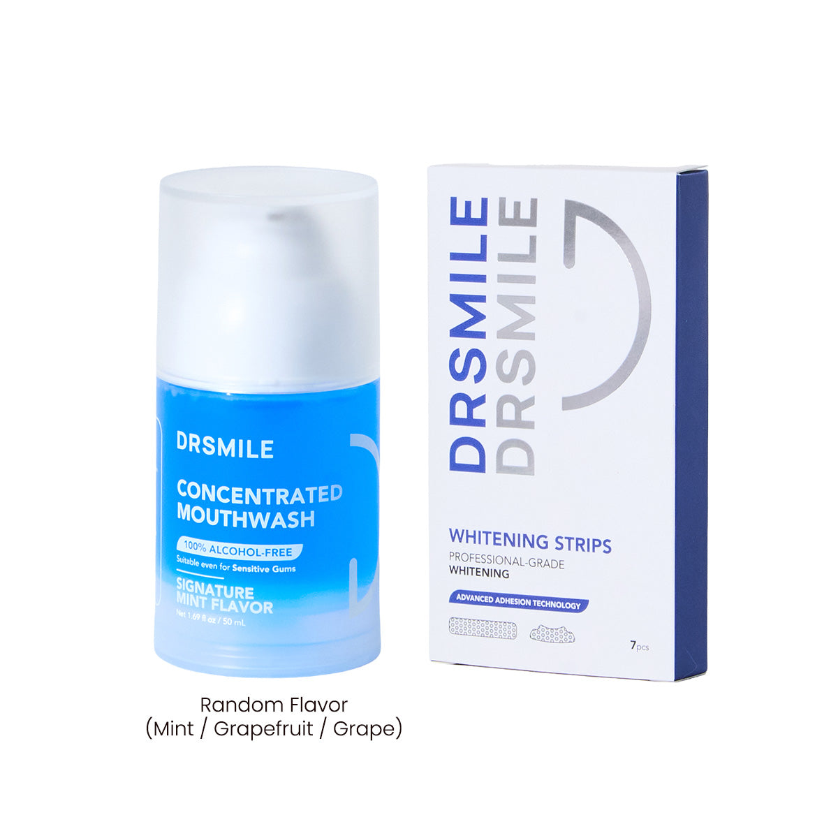 Whitening Strips x1 + Mouthwash x1 (Random Flavor) - Free