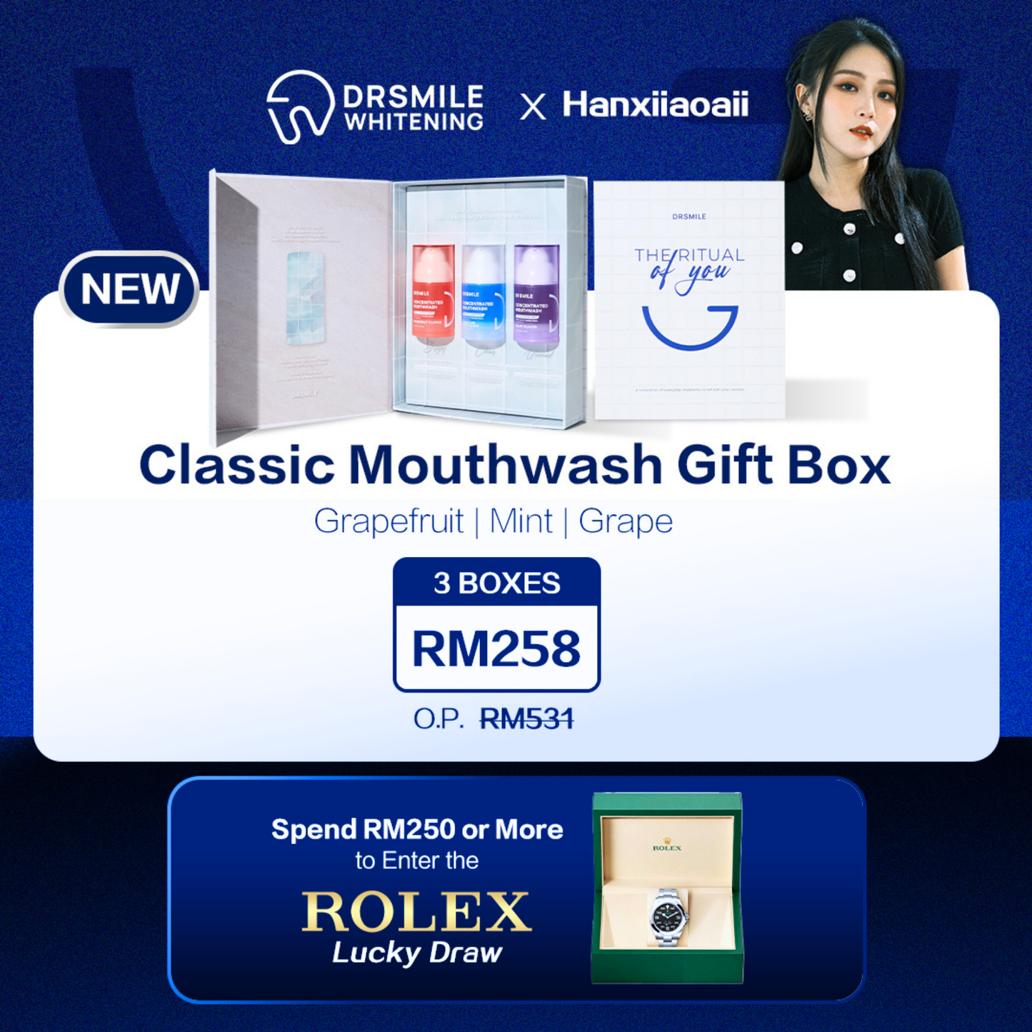 Hanxiiaoaii x DRSMILE — Mouthwash Set Box x3