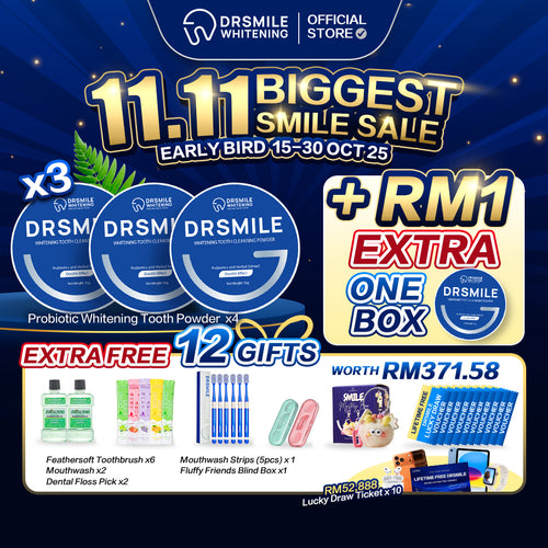 11.11 BIGGEST DEAL! RM1 for 1 Toothpowder💙