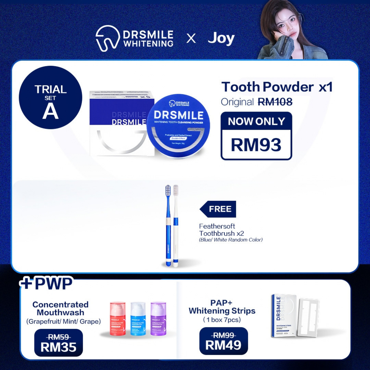 Joy x DRSMILE — Trial Set A