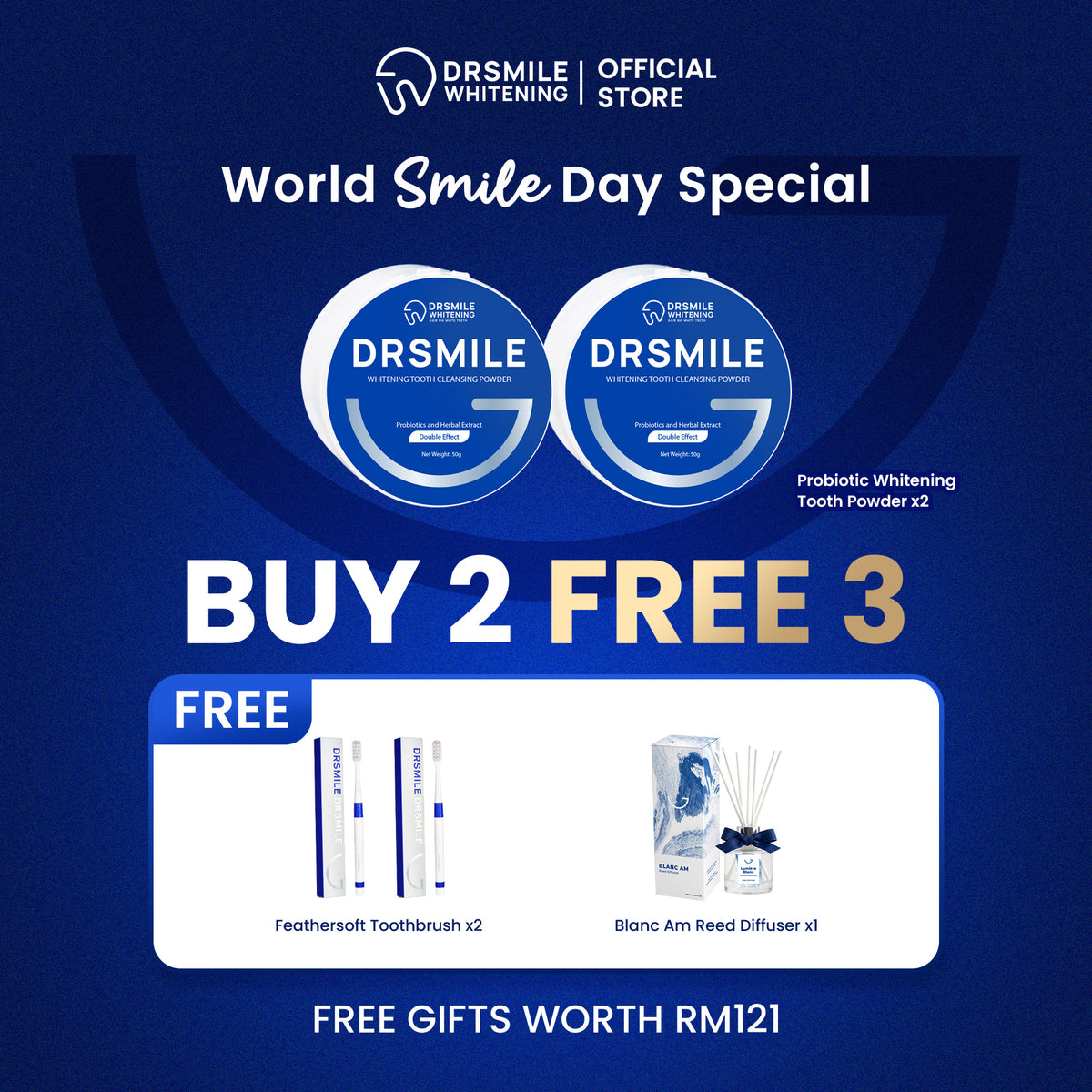 World Smile Day Special — Package A - BUY 2 FREE 3