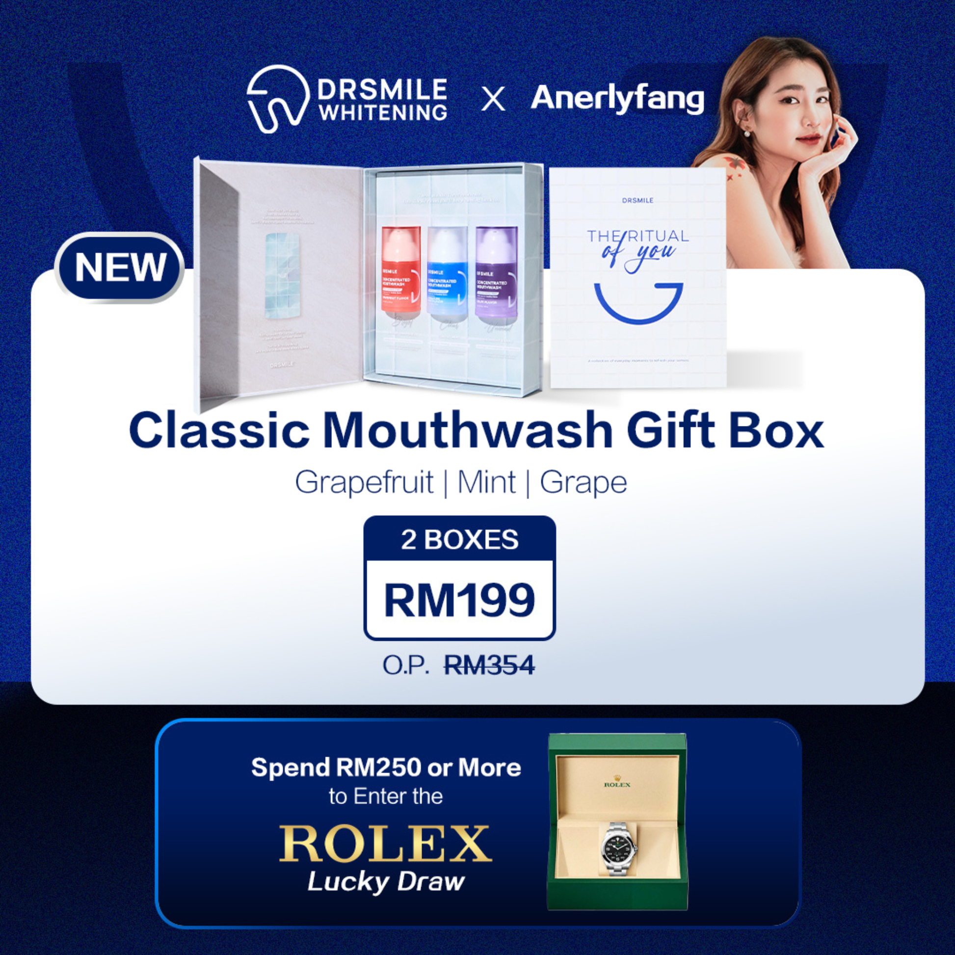 Anerlyfang x DRSMILE — Mouthwash Set Box x2
