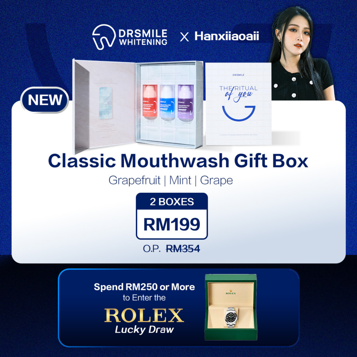 Hanxiiaoaii x DRSMILE — Mouthwash Set Box x2