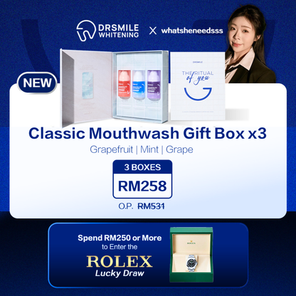 Whatsheneedsss x DRSMILE — Mouthwash Set Box x3
