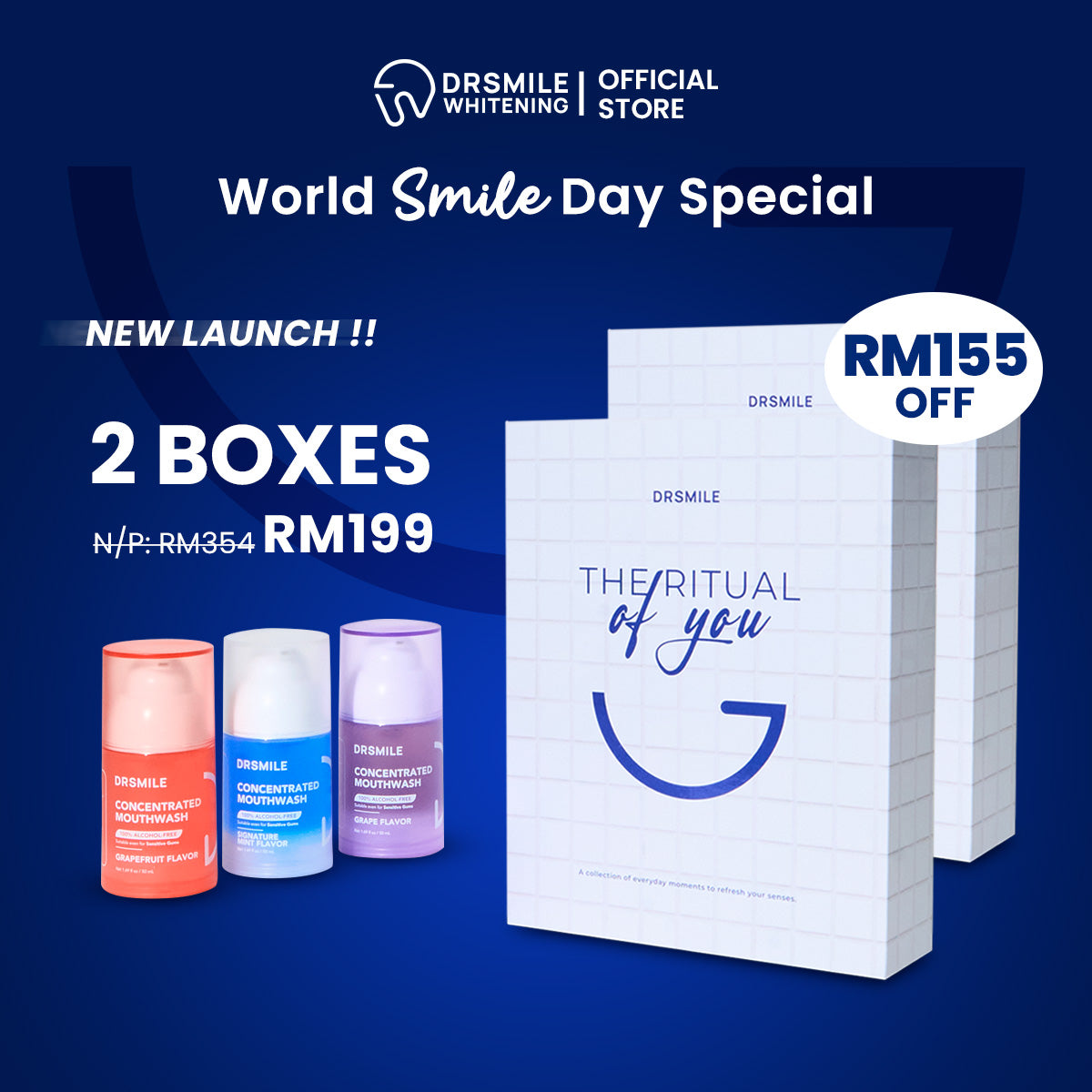 Alcohol-Free, Concentrated Mouthwash Gift Box