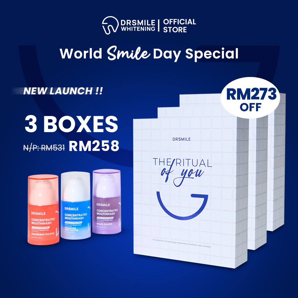 Alcohol-Free, Concentrated Mouthwash Gift Box